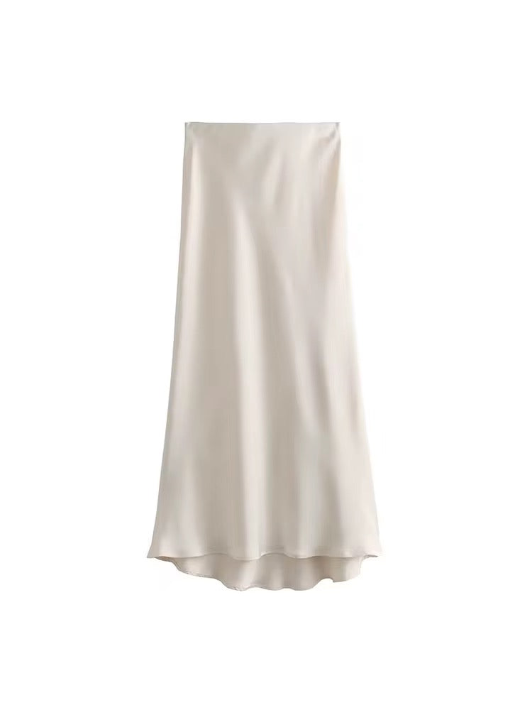 Falda larga para Dama/ Blanco B181