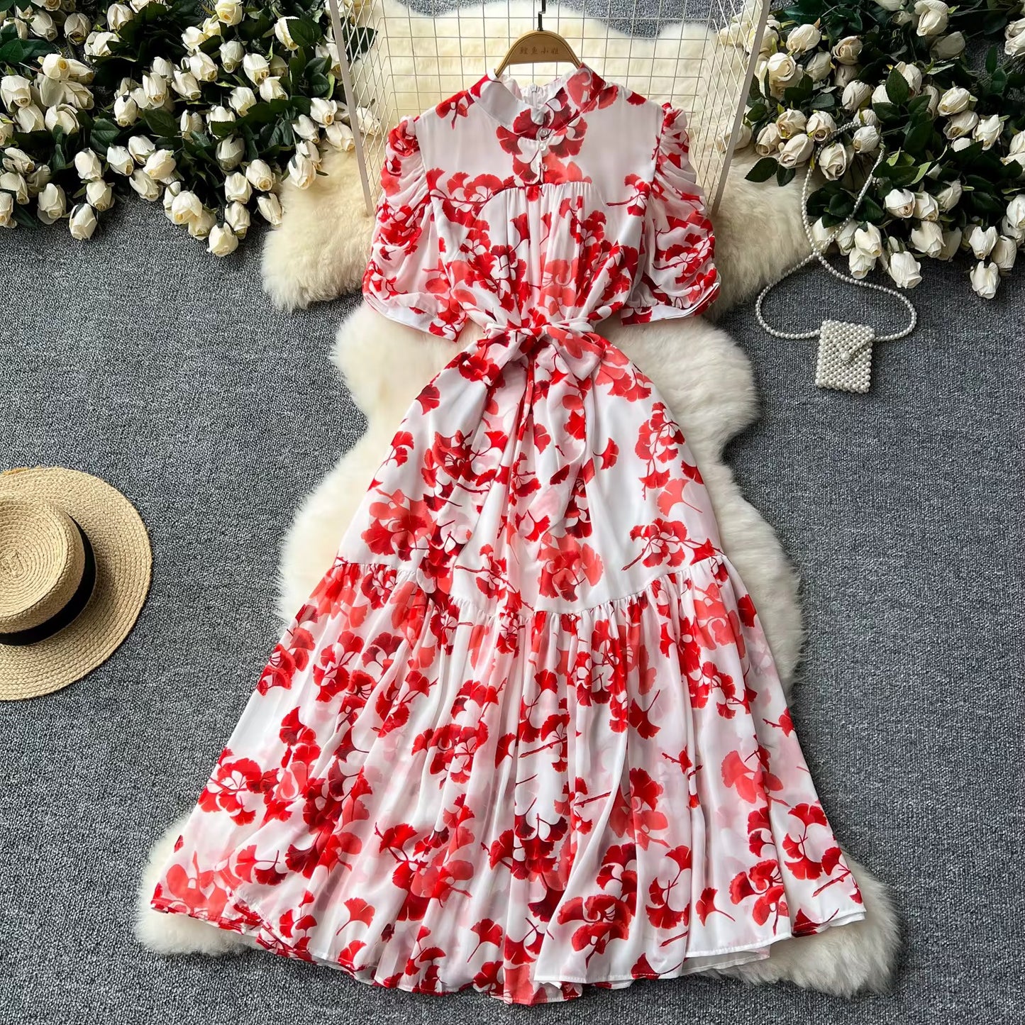 Vestido para Dama Unitalla/ Rojo B182