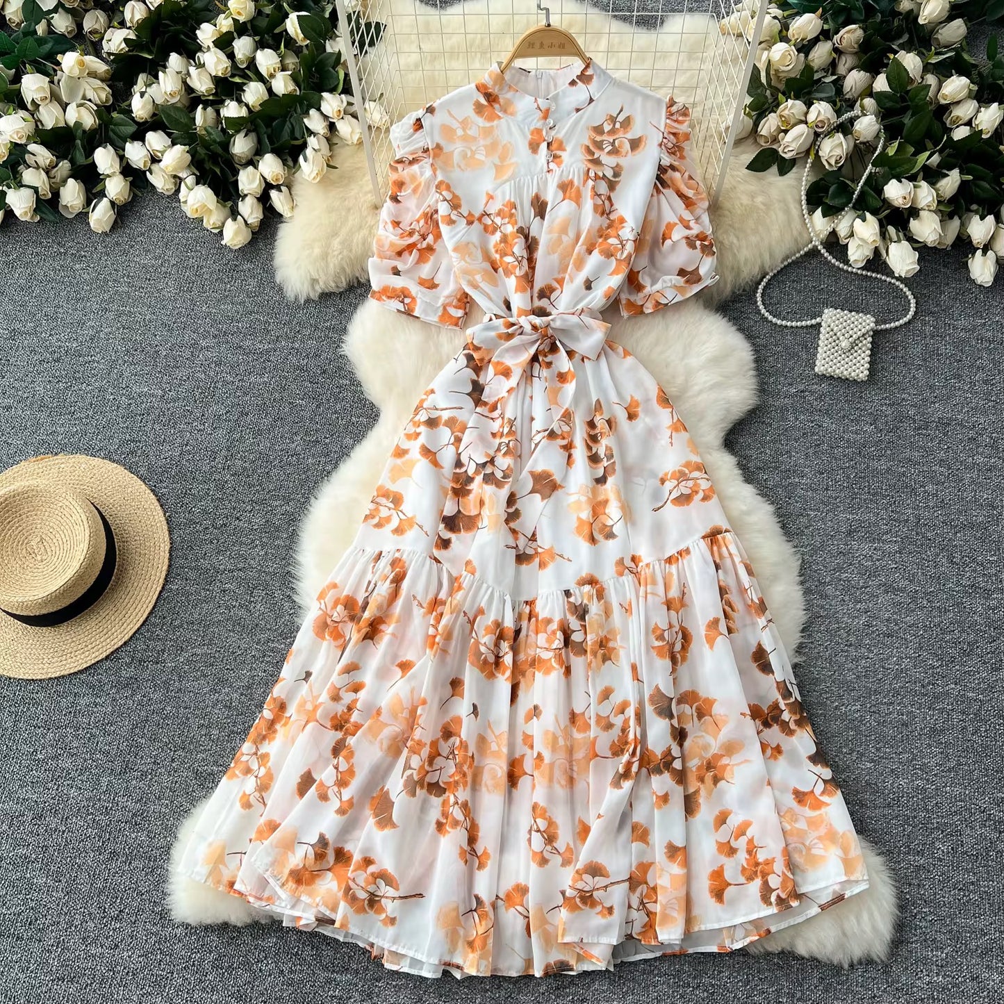 Vestido para Dama Unitalla/ Naranja B182