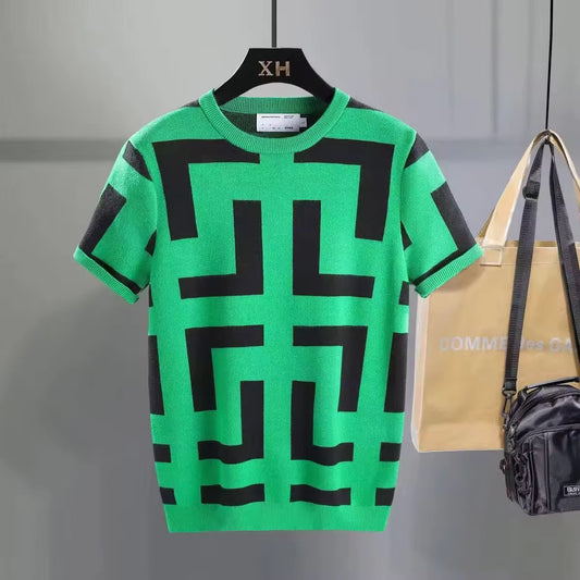 Camiseta Casual / Verde BL45