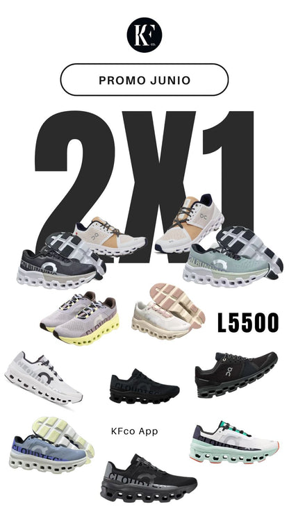 Tenis Casual  On-Cloud Dama / Negro-Negro Z12