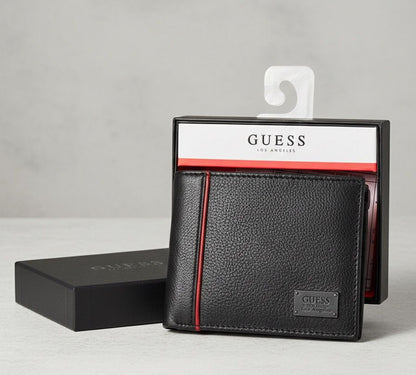Billetera Para Hombre Marca Guess Negra US05