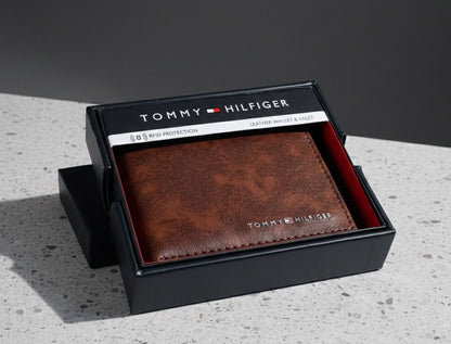Billetera Para Hombre Marca Tommy Hilfiger Café US10