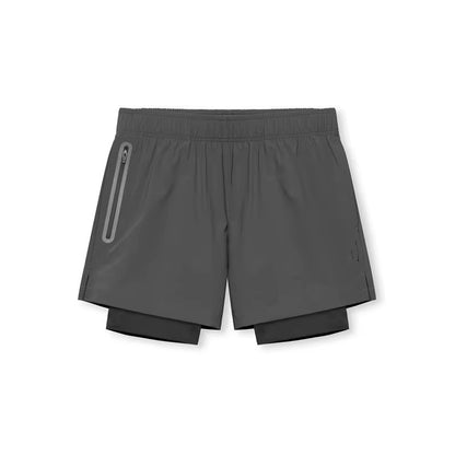 Short Deportivo con Beiker /Gris Oscuro K300
