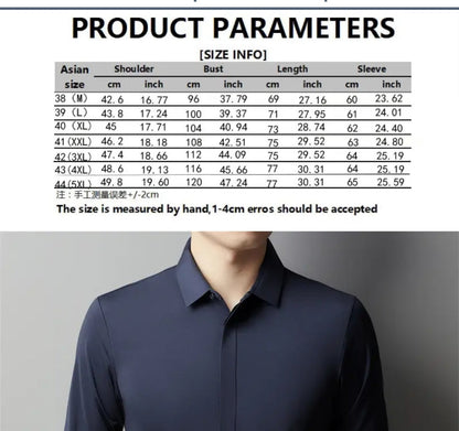 Camisa  formal manga larga para caballero/Negro BL38