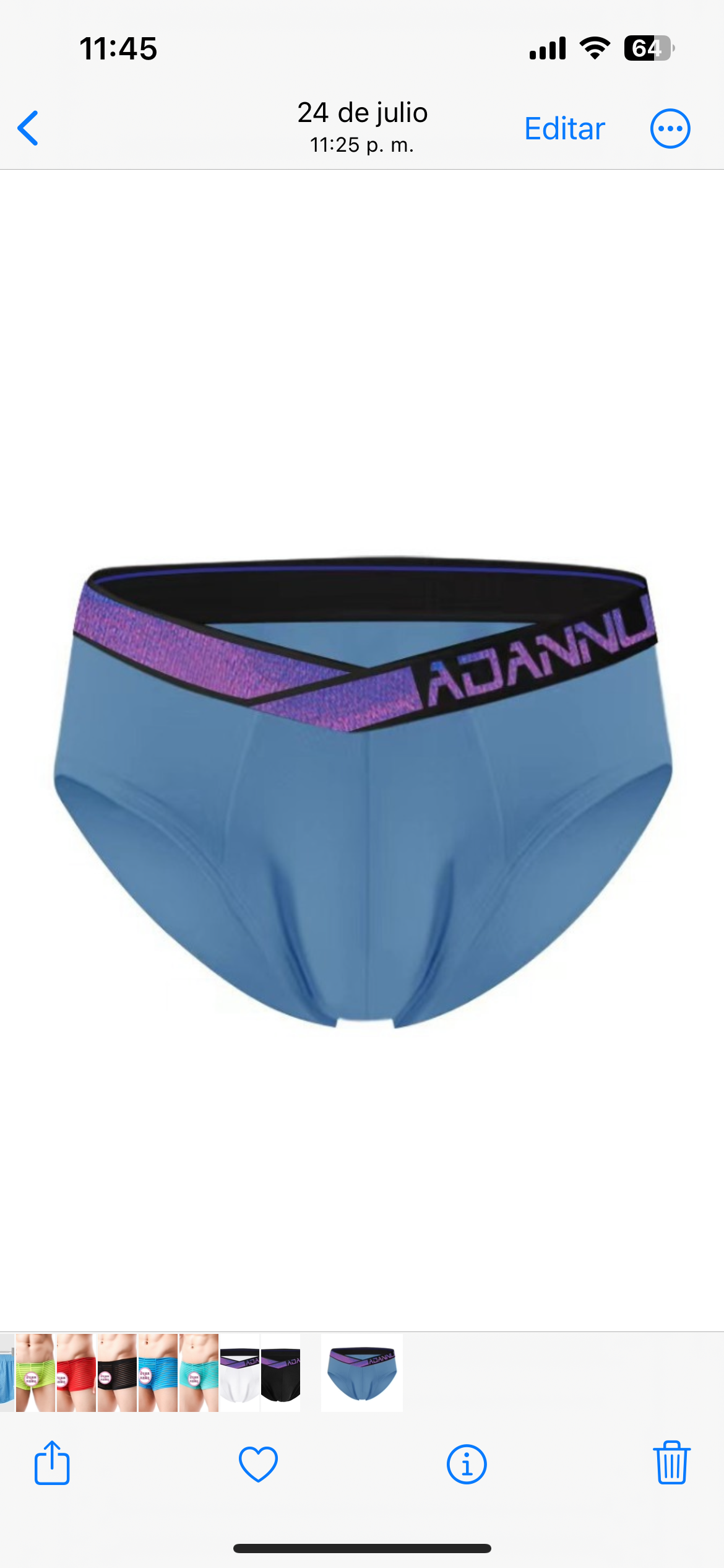 Calzoncillo Adannu - Gris Azulado k231