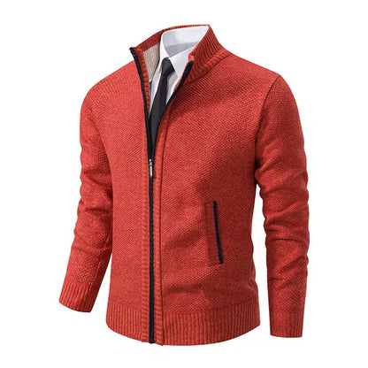 Cardigan para caballero / Naranja K83