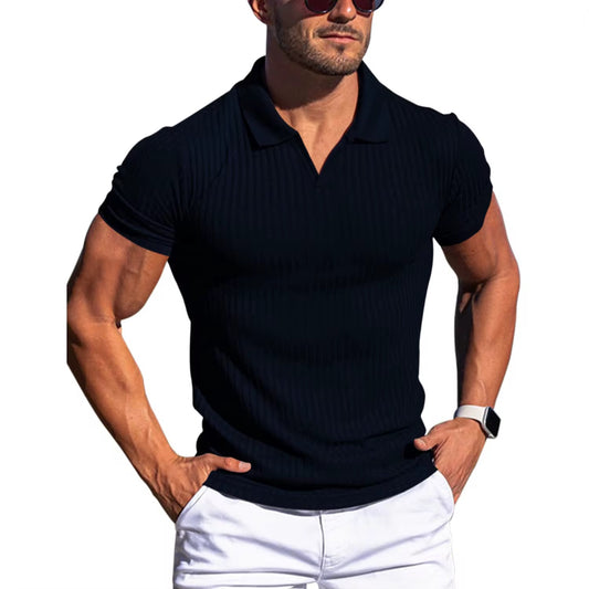 Camisa casual tipo polo/ IM20 - Azul Marino
