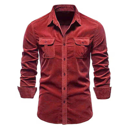 Camisa formal para caballero/ KM06 Rojo