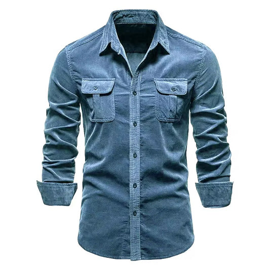Camisa formal para caballero/ KM06 Azul