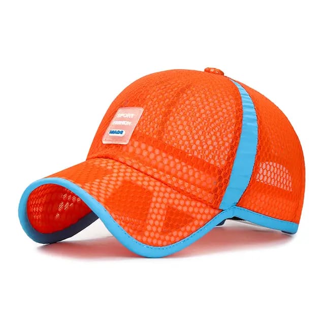 Gorra Transpirable Transparente Naranja K215