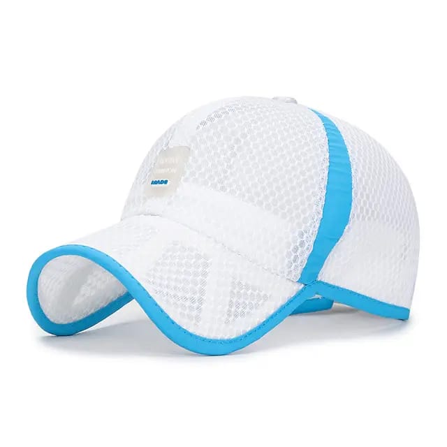OUTLET18 Gorra Transpirable Transparente Blanco