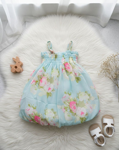 Vestido casual para niña / RA76 / Azul
