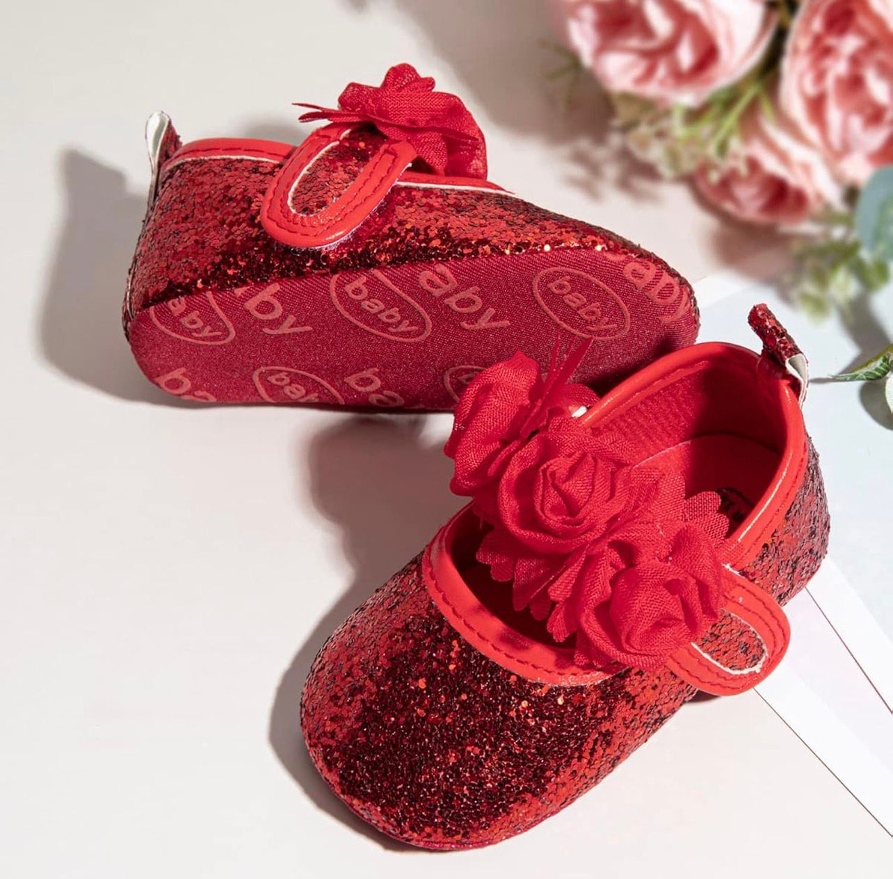 Zapatilla  Para bebé / RA105 Rojo