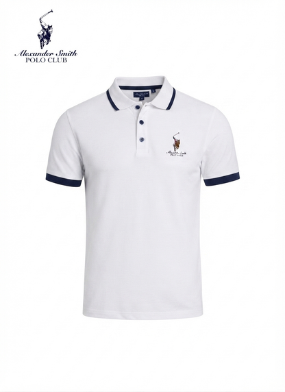 Camisa Polo Club Alexander Smith Blanco NK04