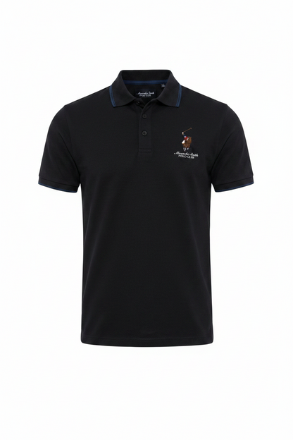 Camisa Polo Club Alexander Smith Negro NK04