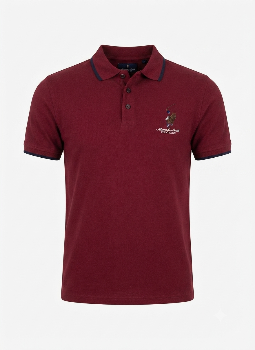 Camisa Polo Club Alexander Smith Rojo NK04