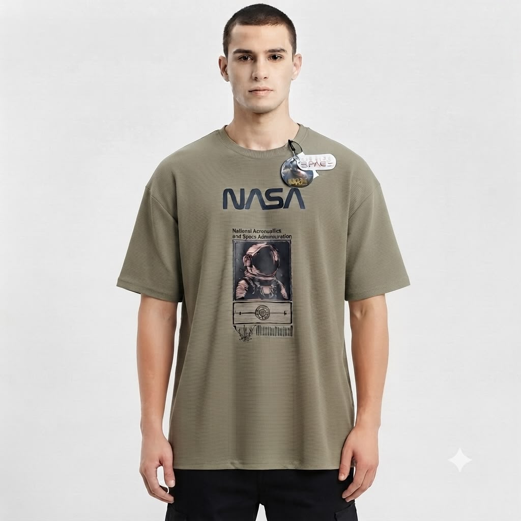 Camisa Oversize marca Mission Space/ Verde KCN37
