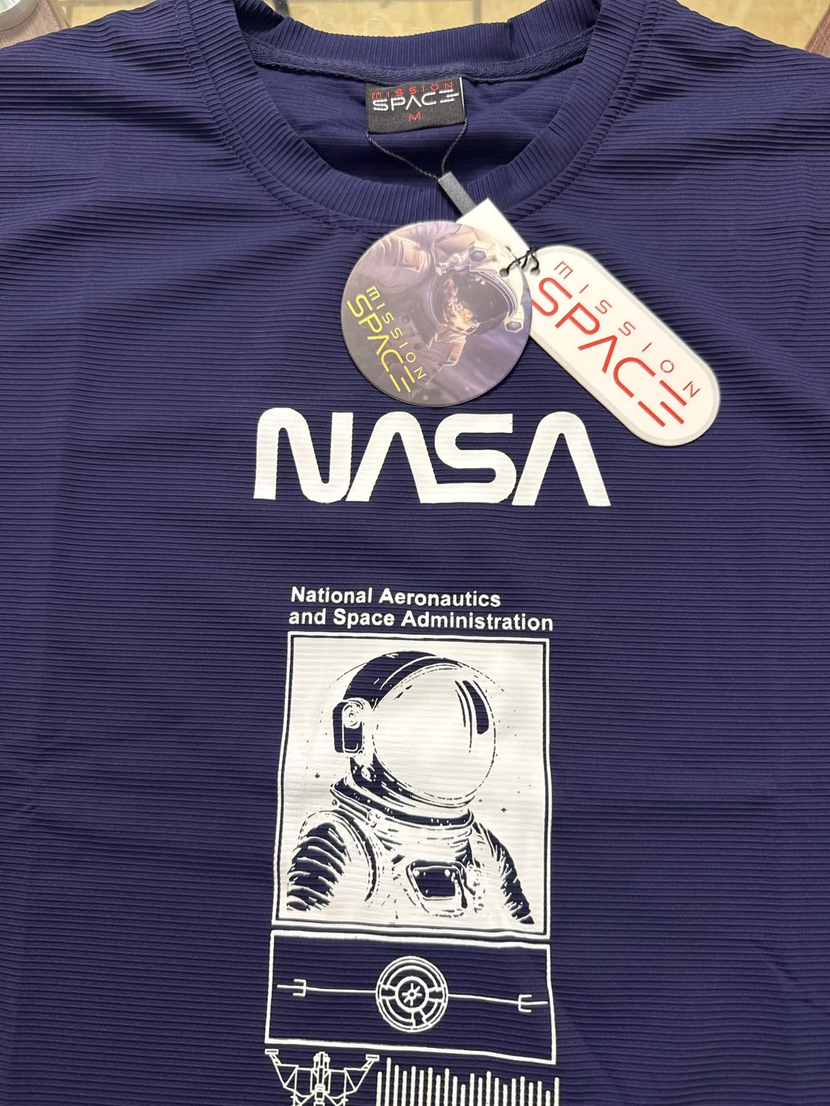 Camisa Oversize marca Mission Space/ Azul KCN37