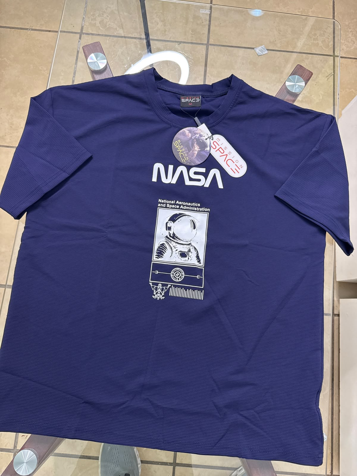 Camisa Oversize marca Mission Space/ Azul KCN37
