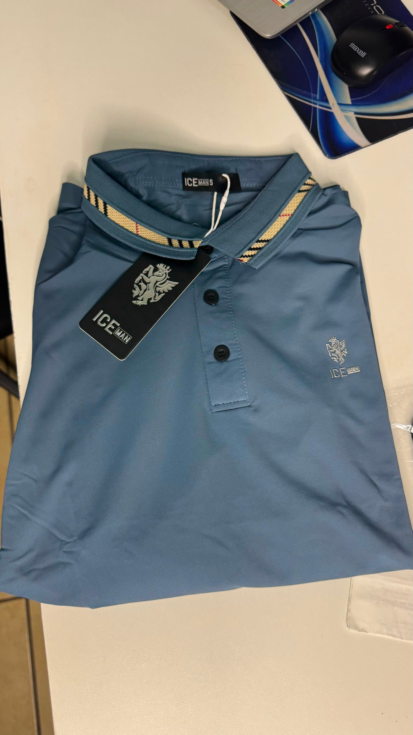 Camisa manga larga  Ice Man/ Azul Claro NK17