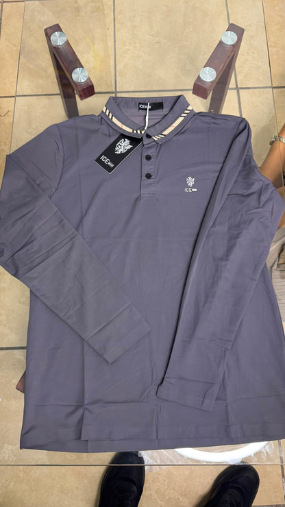 Camisa manga larga  Ice Man/ Gris NK17