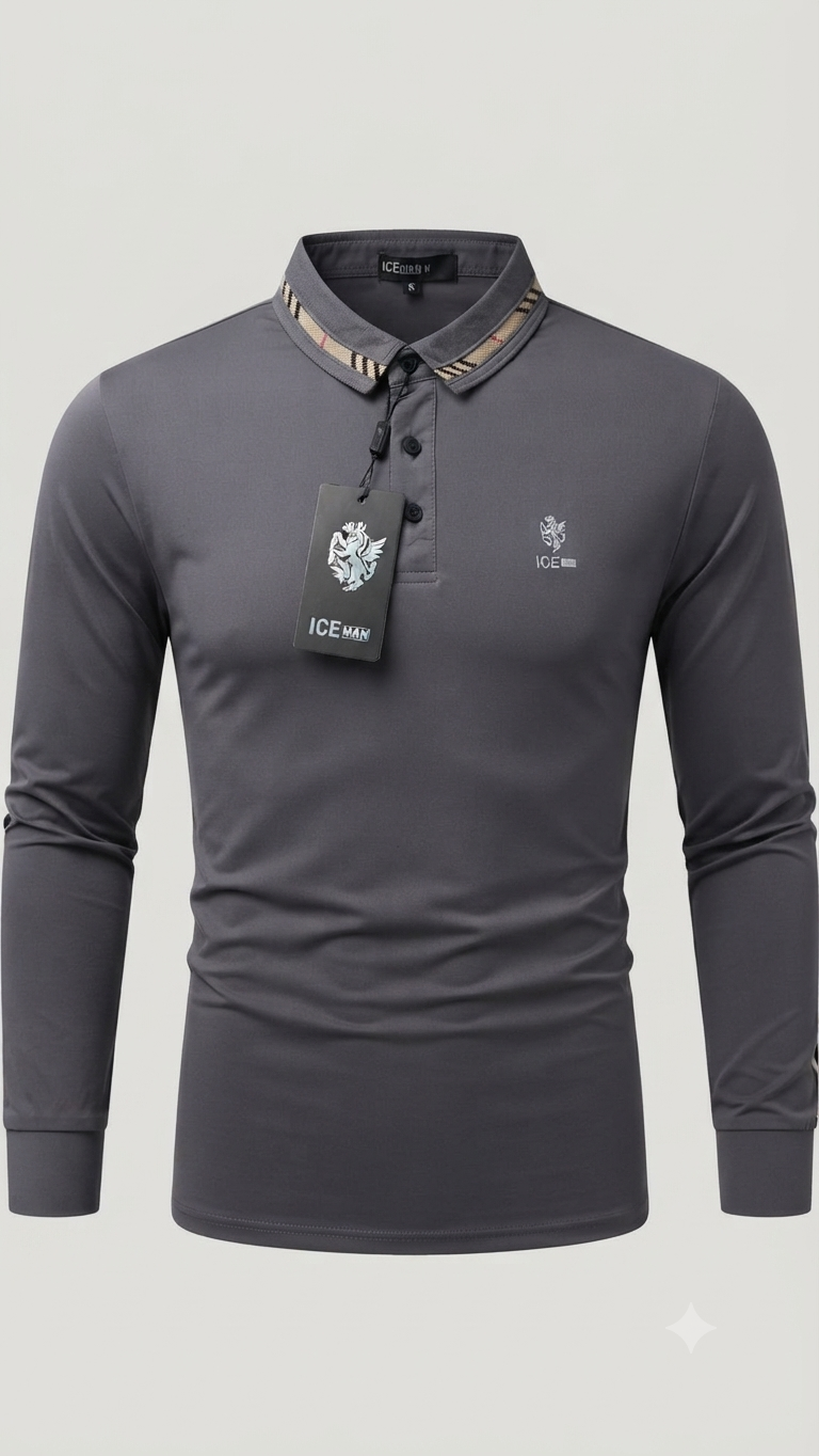 Camisa manga larga  Ice Man/ Gris NK17