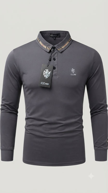 Camisa manga larga  Ice Man/ Gris NK17