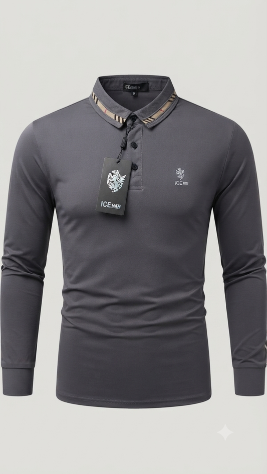 Camisa manga larga  Ice Man/ Gris NK17