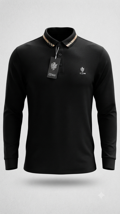 Camisa manga larga  Ice Man/ Negro NK17