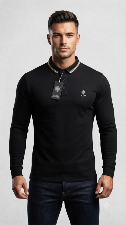 Camisa manga larga  Ice Man/ Negro NK17