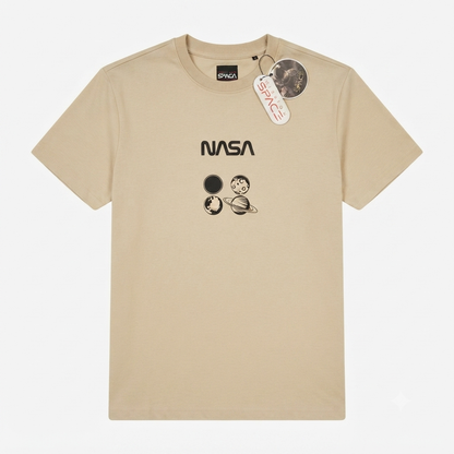Camiseta Mission Space - NASA Beige KCN33