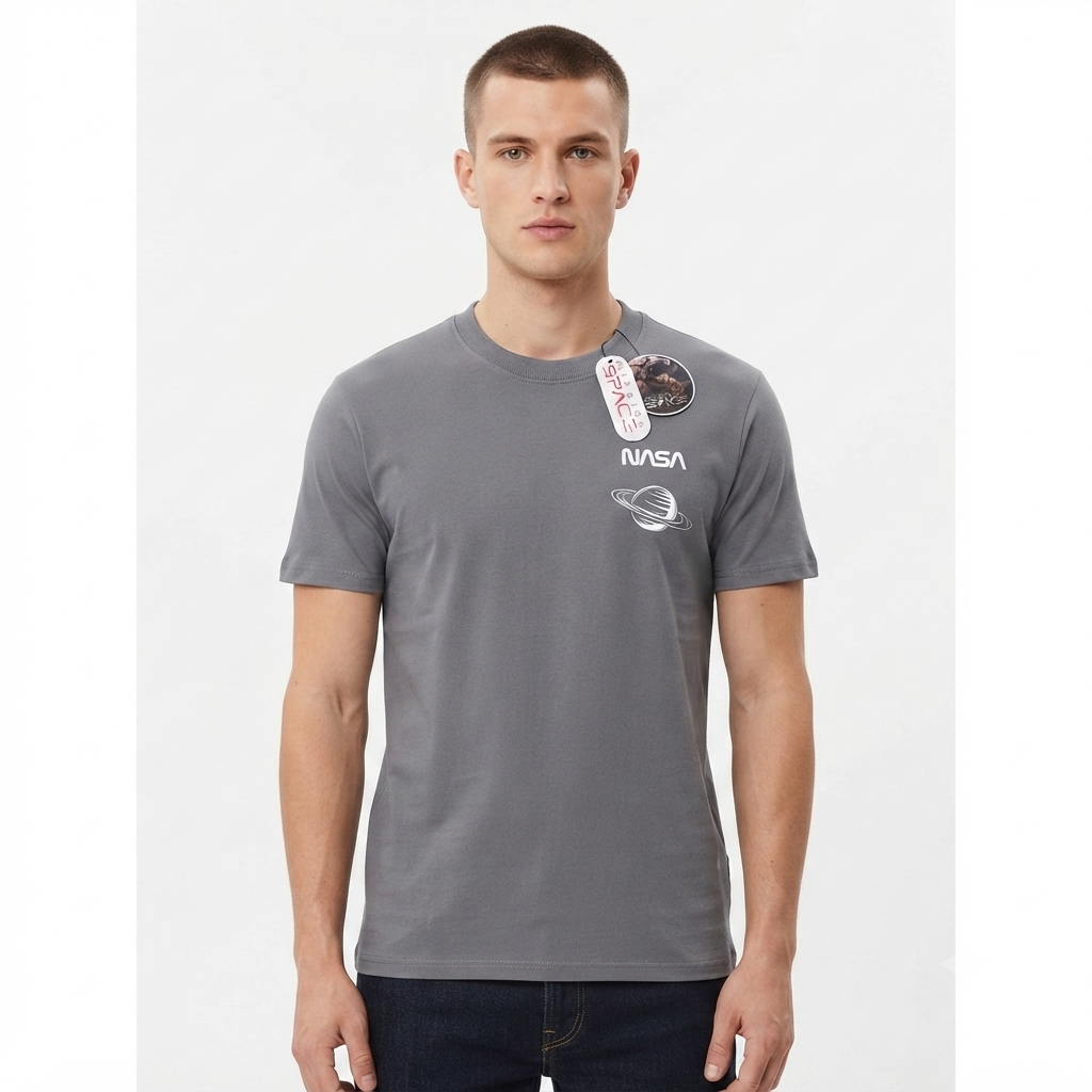 Camiseta Mission Space - NASA Gris KCN34