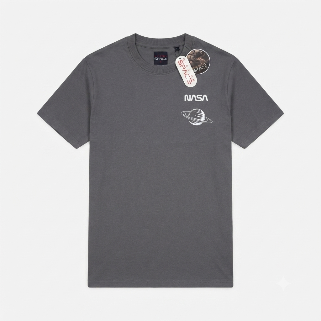 Camiseta Mission Space - NASA Gris KCN34