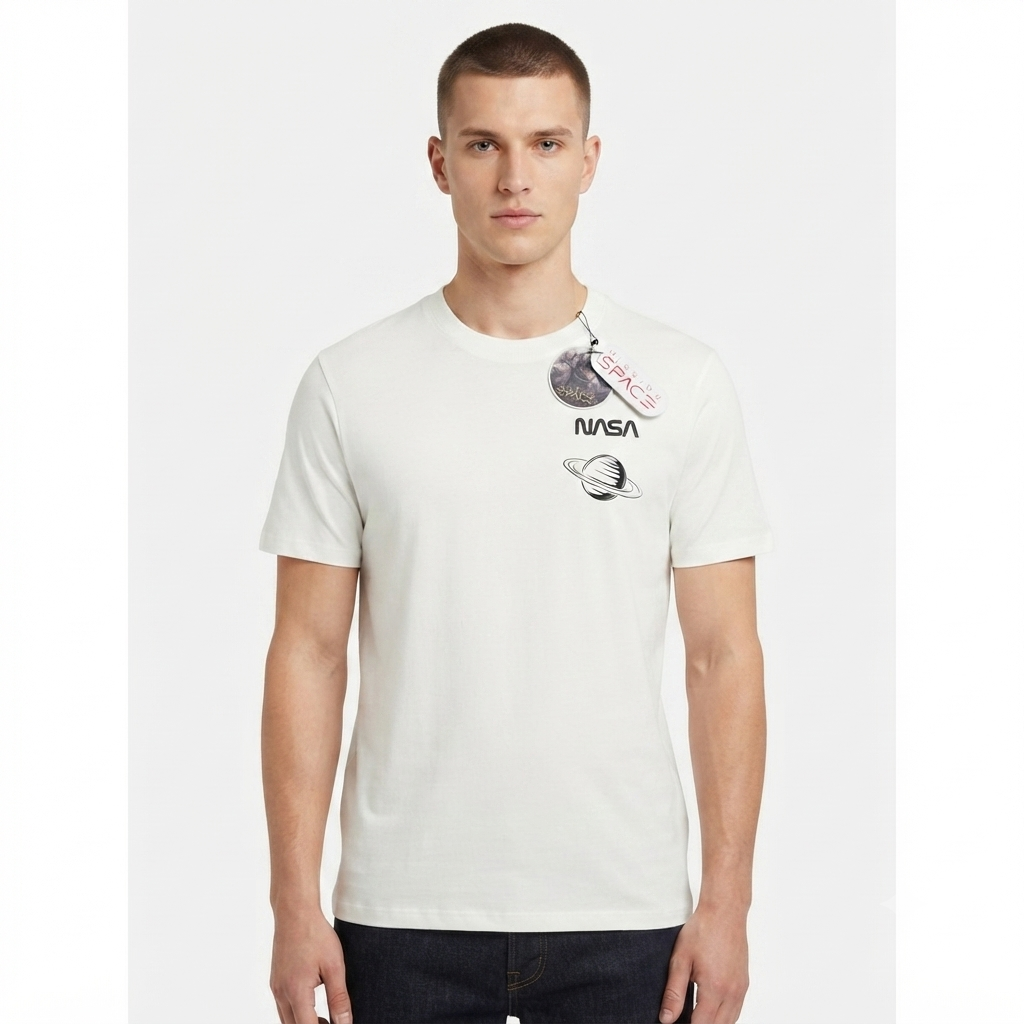 Camiseta Mission Space - NASA Blanca KCN34