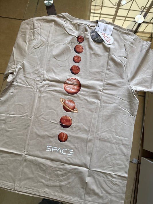 Camiseta Mission Space - NASA Beige KCN35