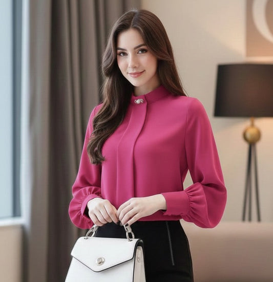 Camisa formal para Dama/ Rosa DM24