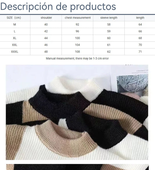 Sueter Cuello alto para caballero/Negro S031