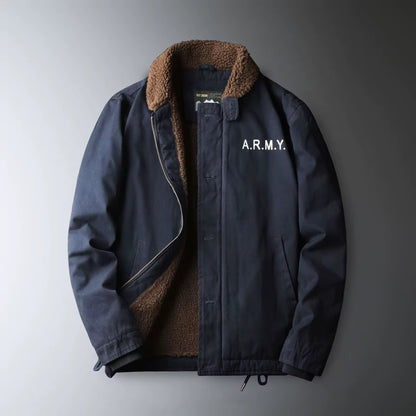 Abrigo Casual Hombre - K158 Azul ARMY