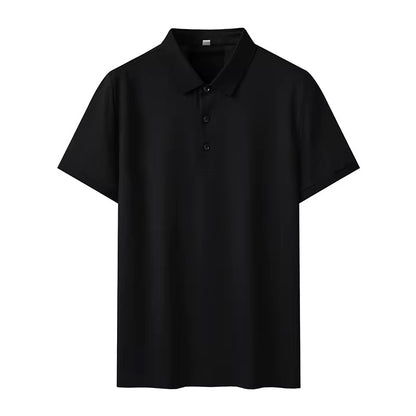Camisa Casual tipo polo / Negra K175