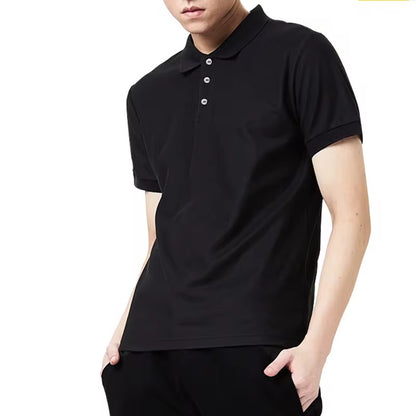 Camisa Casual tipo polo / Negra K176