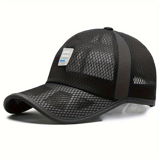 Gorra Transpirable Transparente Negra  K219