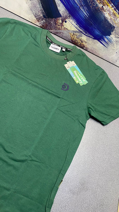 Camiseta Discovery para Caballero - Verde KCN15