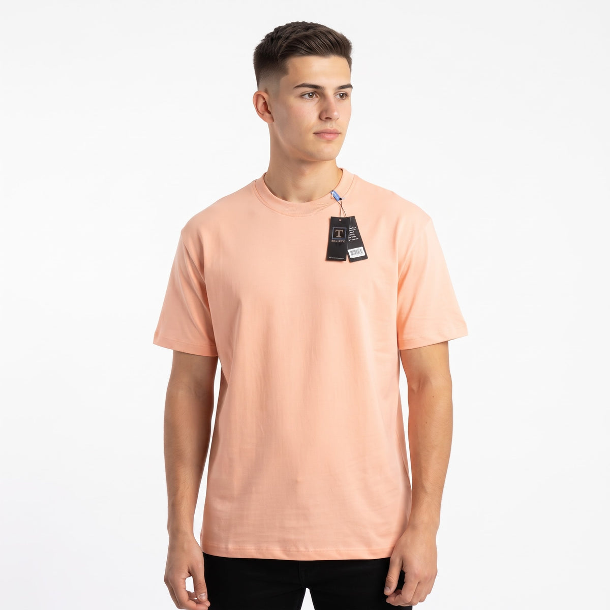 Camiseta Interlock Regular Hombre - KCN154 Durazno
