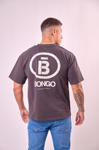 Camiseta Bongo para Caballero Oversize - Charcoal KCN10