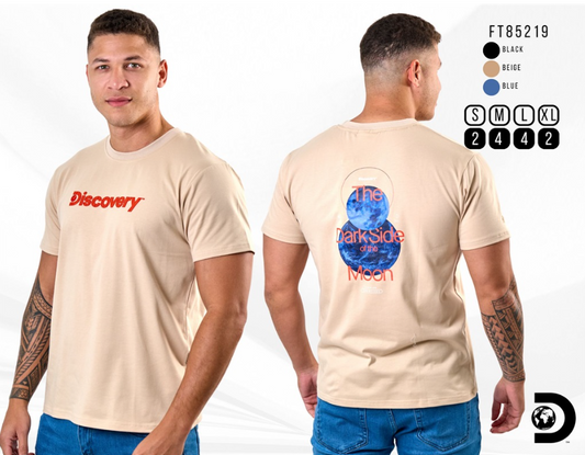 Camiseta Discovery para Caballero - Azul Claro KCN16 (Copia)