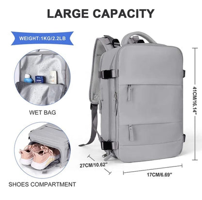 Mochila multifuncional Para viaje RS01/ Cafe