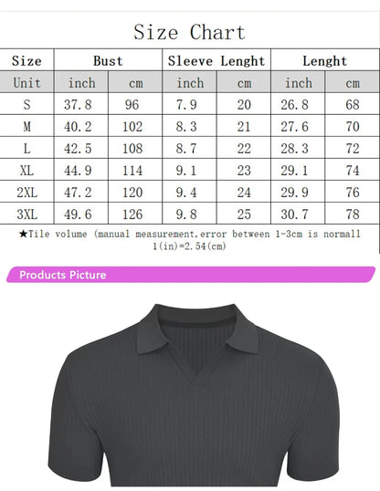 Camisa casual tipo polo/ IM20 - Negro