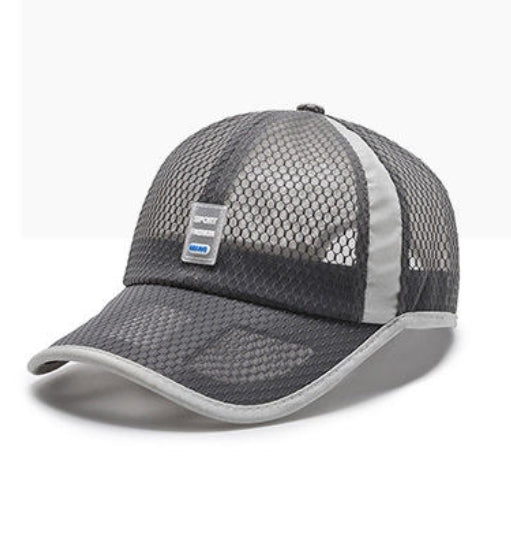 Gorra Transpirable Transparente Gris Oscuro K217