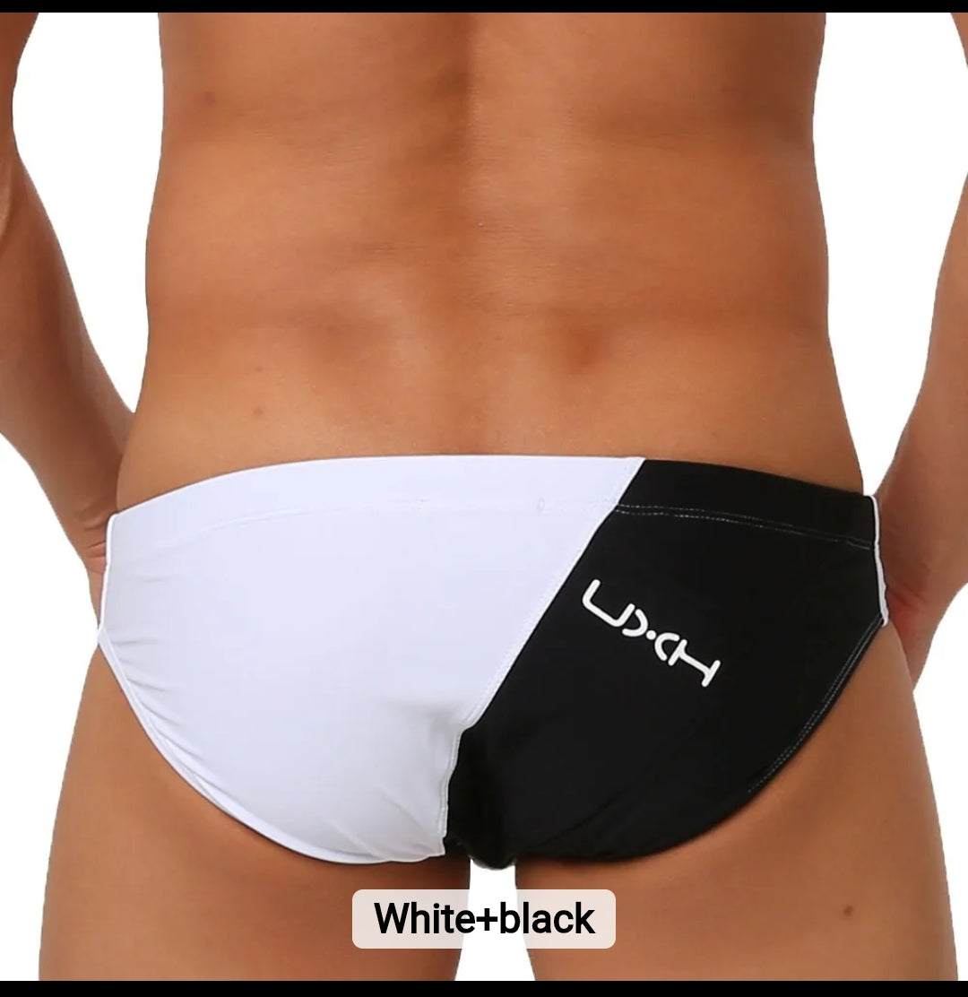 Bañador Bikini con deposito para celular Blanco/Negro/ K278